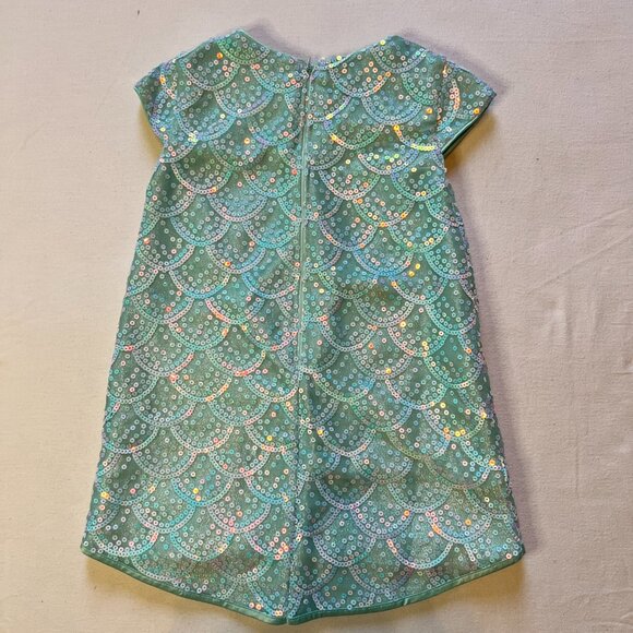 Disney Couture Princess Little Mermaid Sequin Mini Dress Girls 5/6 - Picture 4 of 13